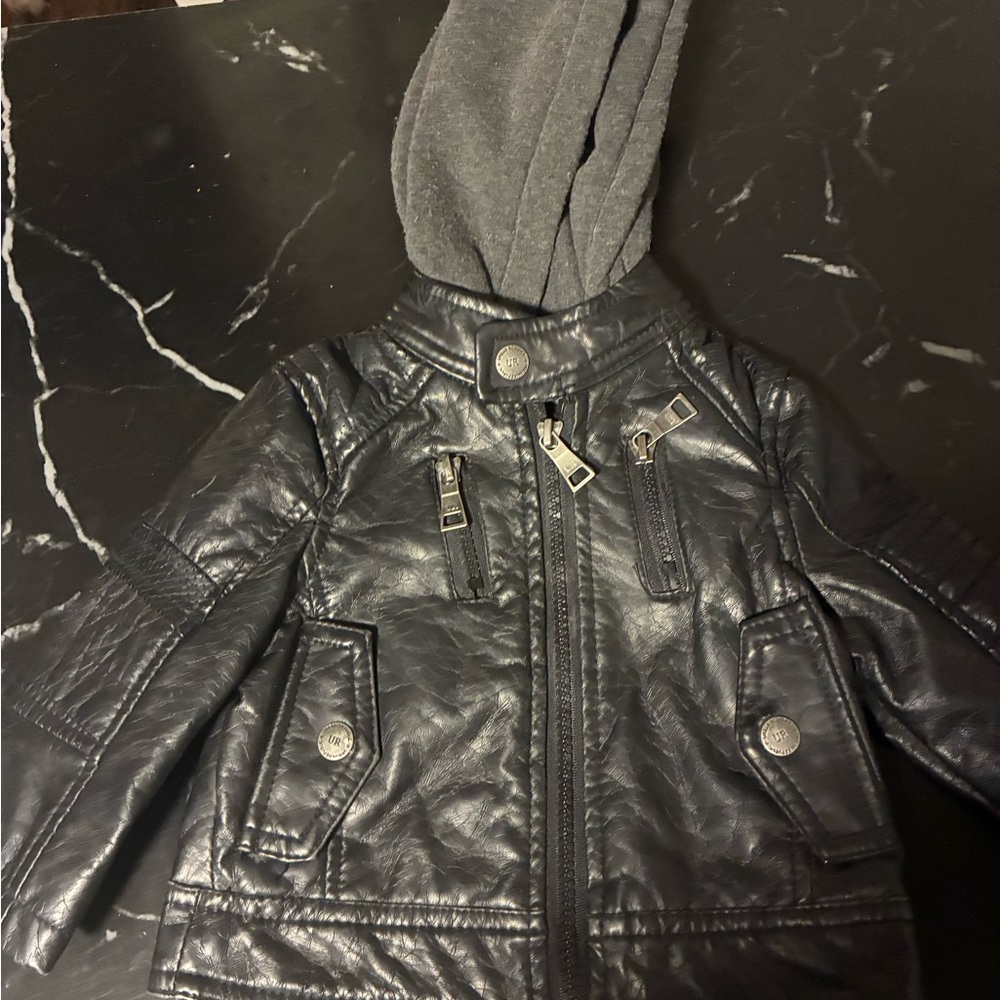 Urban Republic Black and Gray Kids Hoodie Jacket